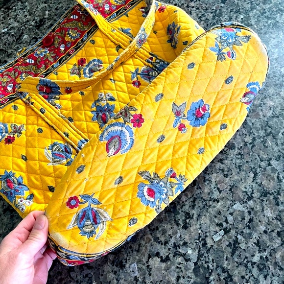 ⭐️vintage⭐️ Vera Bradley retired French yellow large tote - Picture 7 of 7